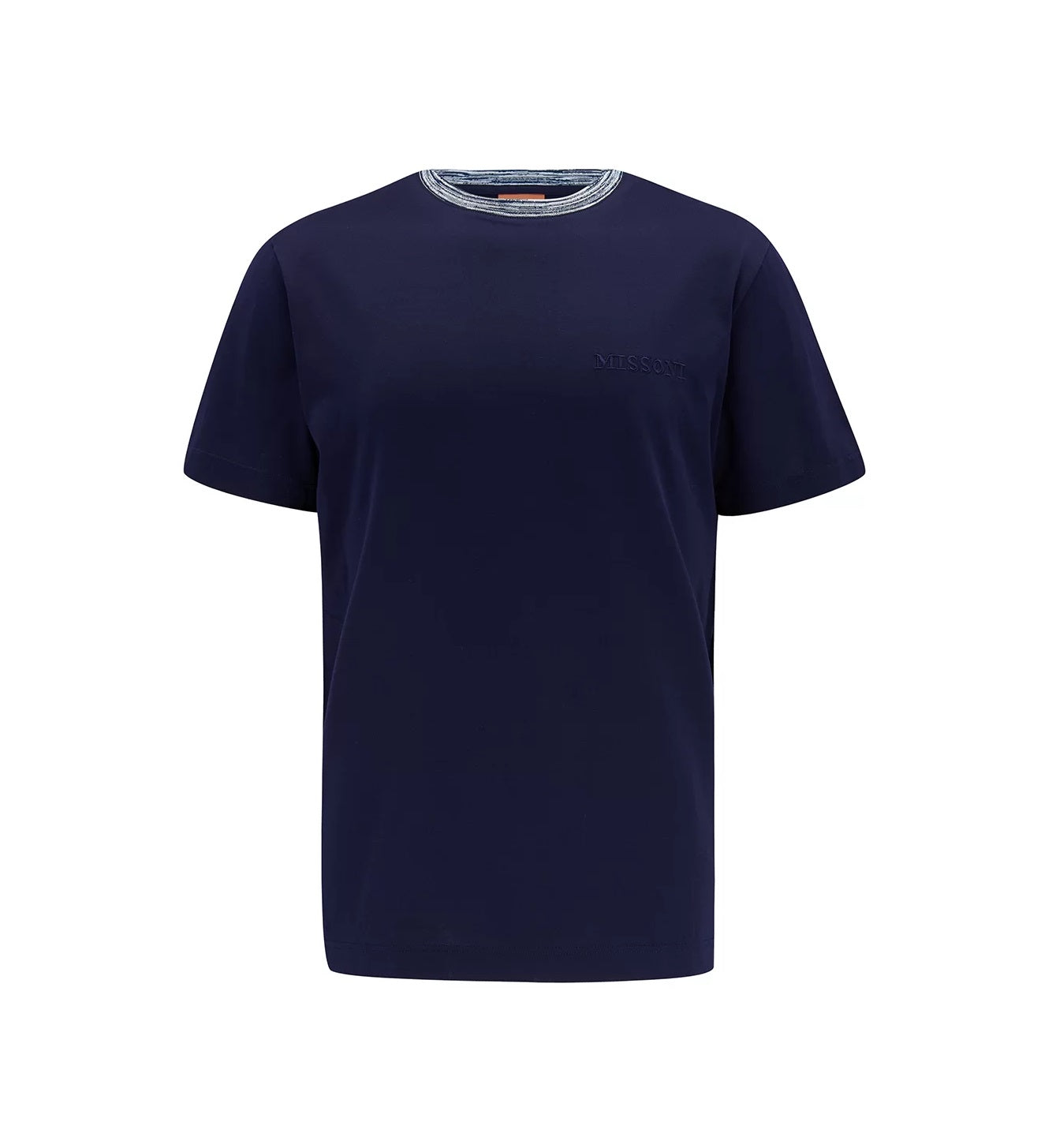 Missoni Collar Stripe T-Shirt - Navy